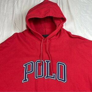 Ralph Lauren Red Polo Hoodie for Men 4XL